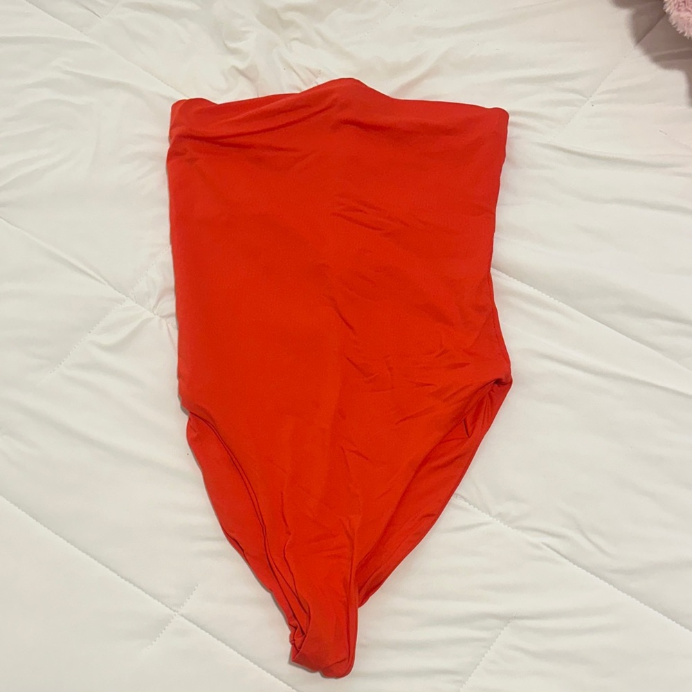 Free people swim Toast One-Piece Swimsuit Red